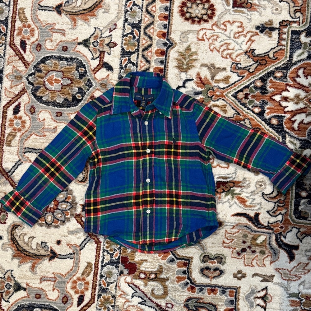 Polo by Ralph Lauren Kids Plaid Shirt - Blue, Green, Red